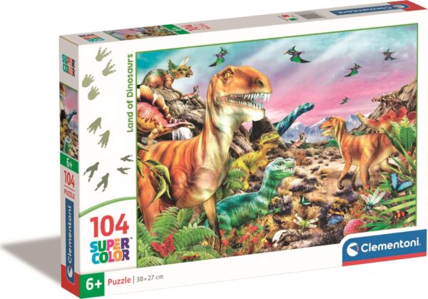 Clementoni Puzzle 104 země dinosaurů