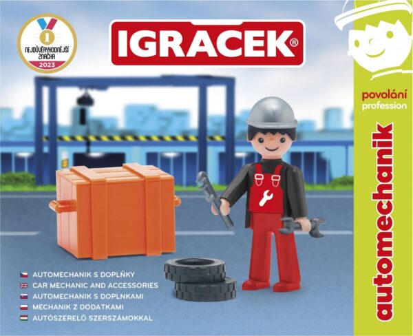 Igráček Automechanik - figurka s nářadím