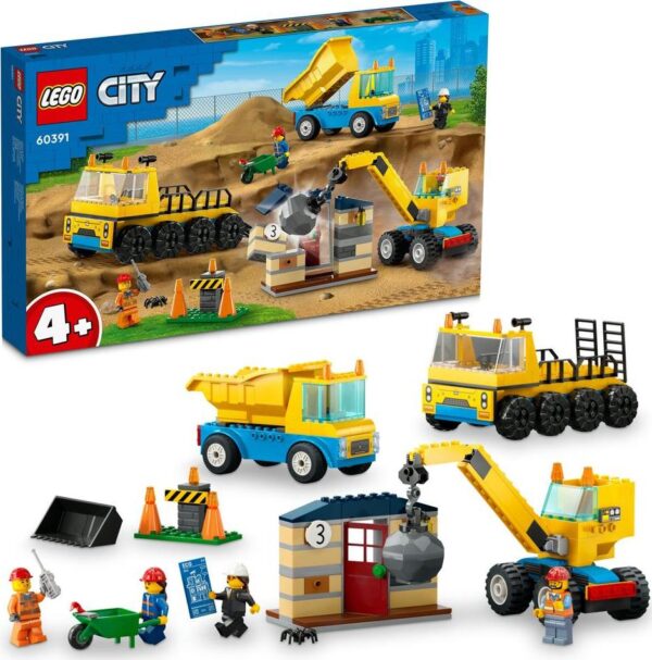 LEGO® City 60391 Vozidla ze stavby a demoliční koule