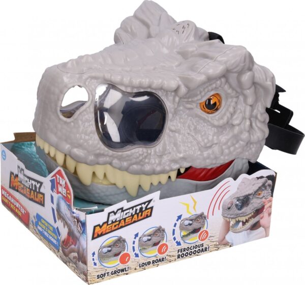 Maska na hlavu dinosaurus s efekty 28 cm