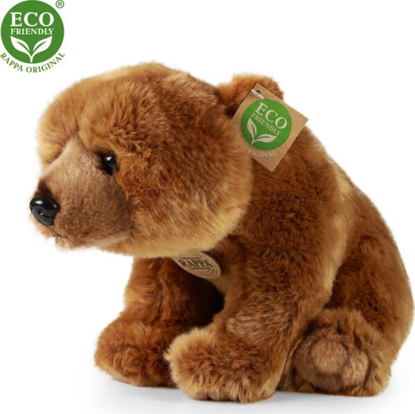 Plyšový medvěd Grizzly sedící 30 cm ECO-FRIENDLY