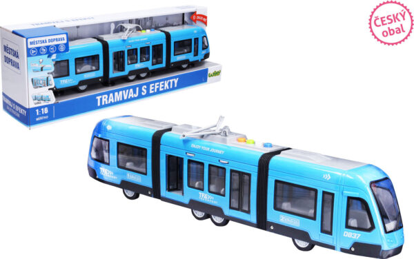 Wiky Vehicles Tramvaj s efekty 44 cm - český obal