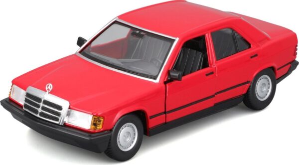 Bburago 1:24 Plus - 1987 Mercedes-Benz 190E - Red