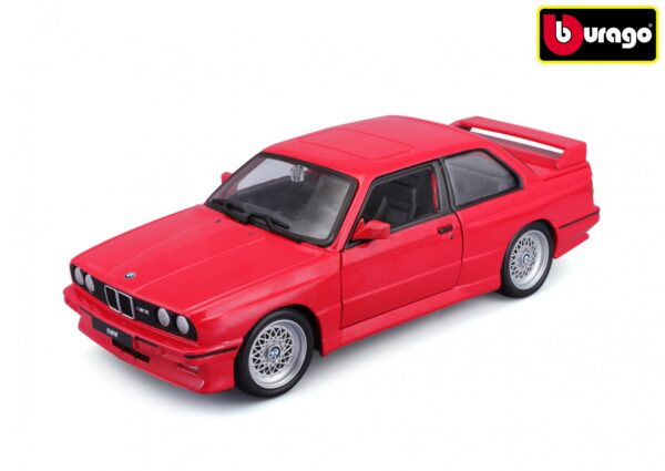 Bburago 1:24 Plus BMW 3 Series M3 1988 Red