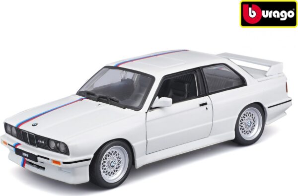 Bburago 1:24 Plus BMW 3 Series M3 1988 White