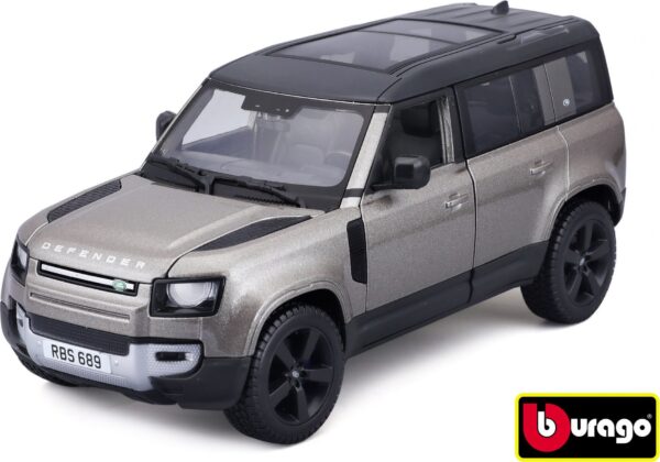 Bburago 1:24 Plus Land Rover Defender 110 Silver