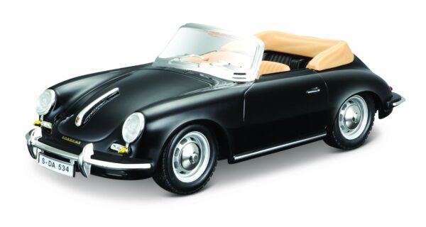 Bburago Porsche 356 B Cabriolet Black 1:24