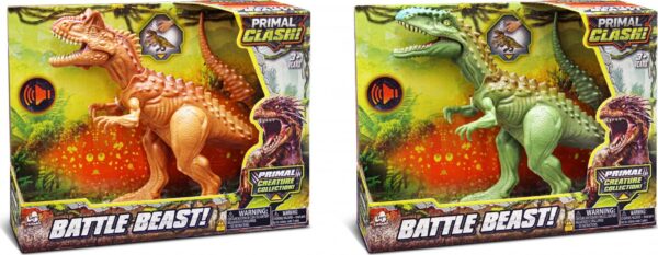 Primal Clash! Bitevní dinosaurus 21 cm