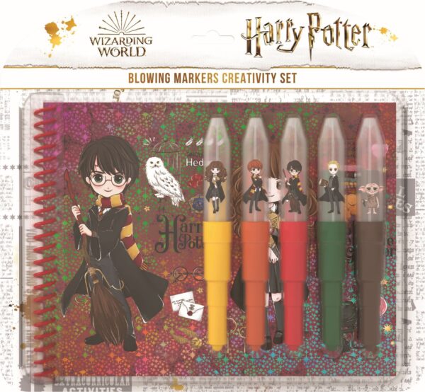 Set s foukacími fixy a notesem Harry Potter