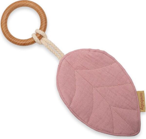 Kousátko s listy New Baby Leaf pink